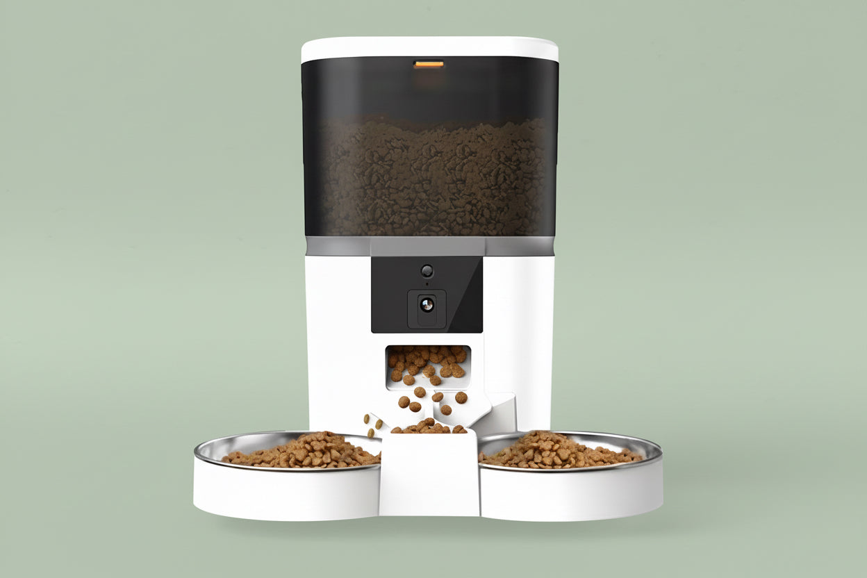 4L Dual Bowl Automatic App-controlled Pet Feeder
