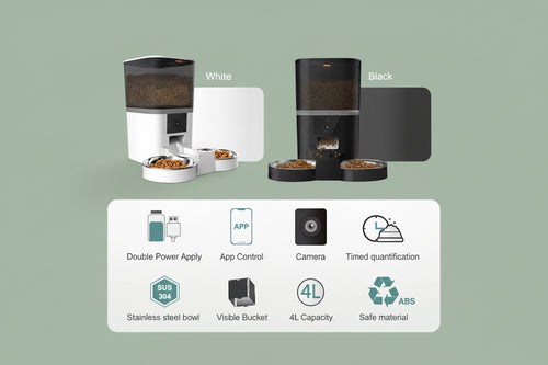4L Dual Bowl Automatic App-controlled Pet Feeder
